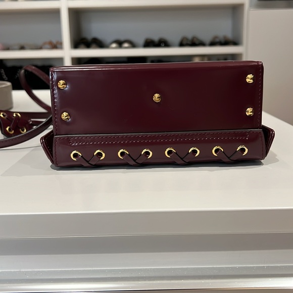 Mark Cross Burgundy Top Handle Crossbody Bag NWOT - Picture 7 of 8